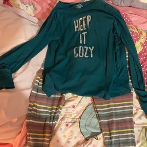 Sonoma pajama set! “Keep it cozy”